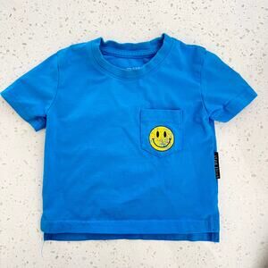 Little Bipsy Baby Smiley Face Pocket Tee Size 0-3 Months